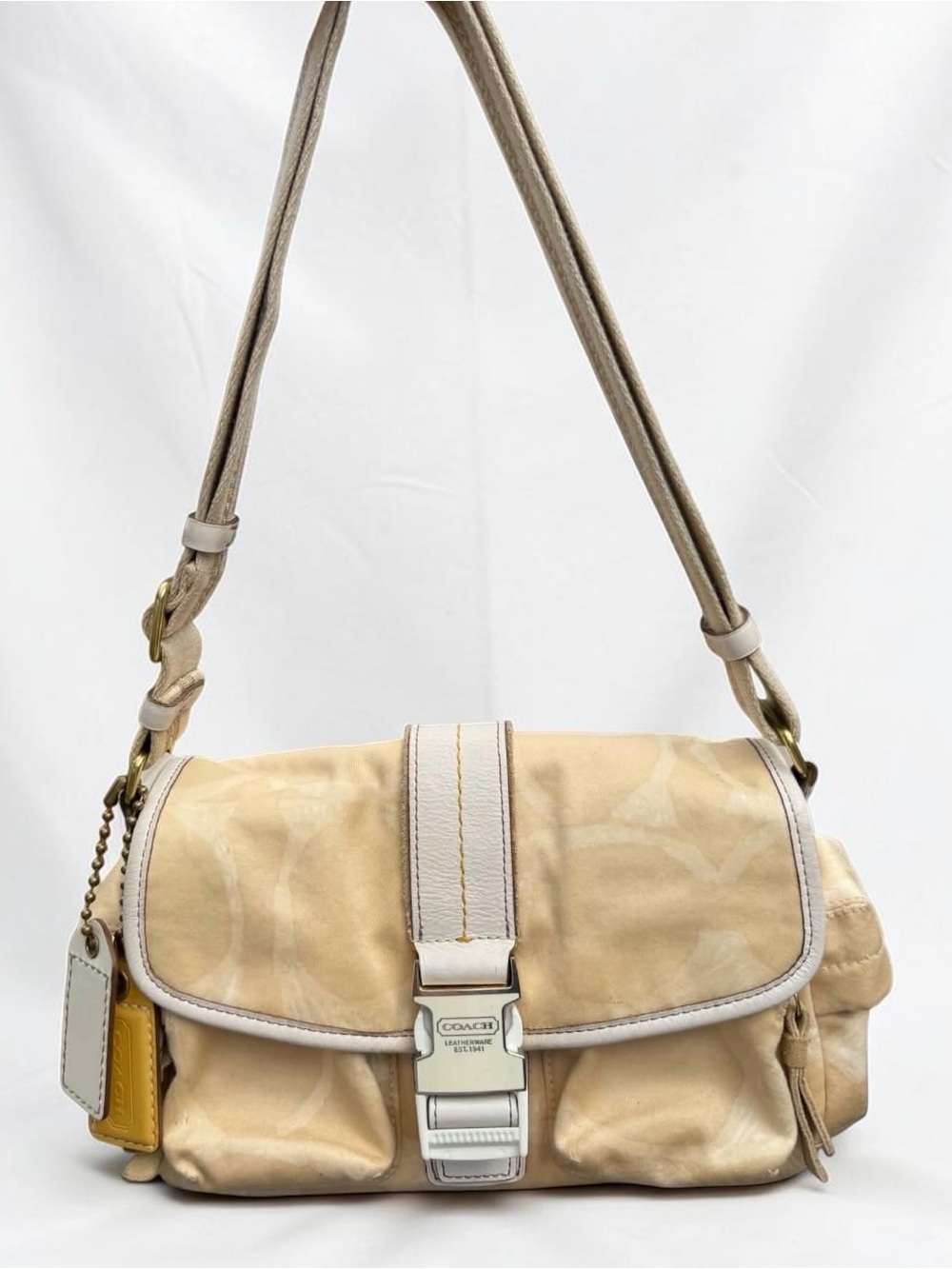 Coach Scribble Flap Messenger Shoulder Bag